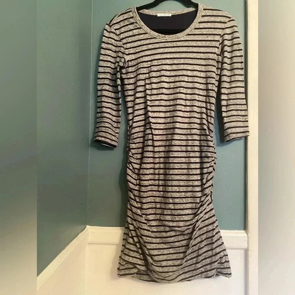 Standard James Perse women’s 100% cotton tshirt dress - striped - size 2(med)